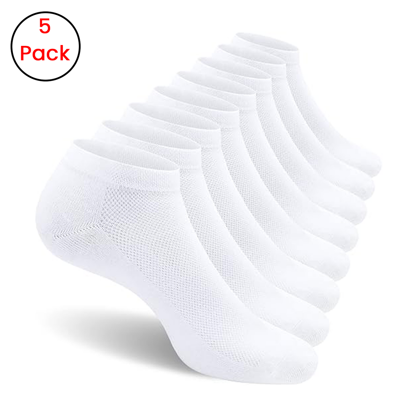 5 pack Cotton Low cut socks