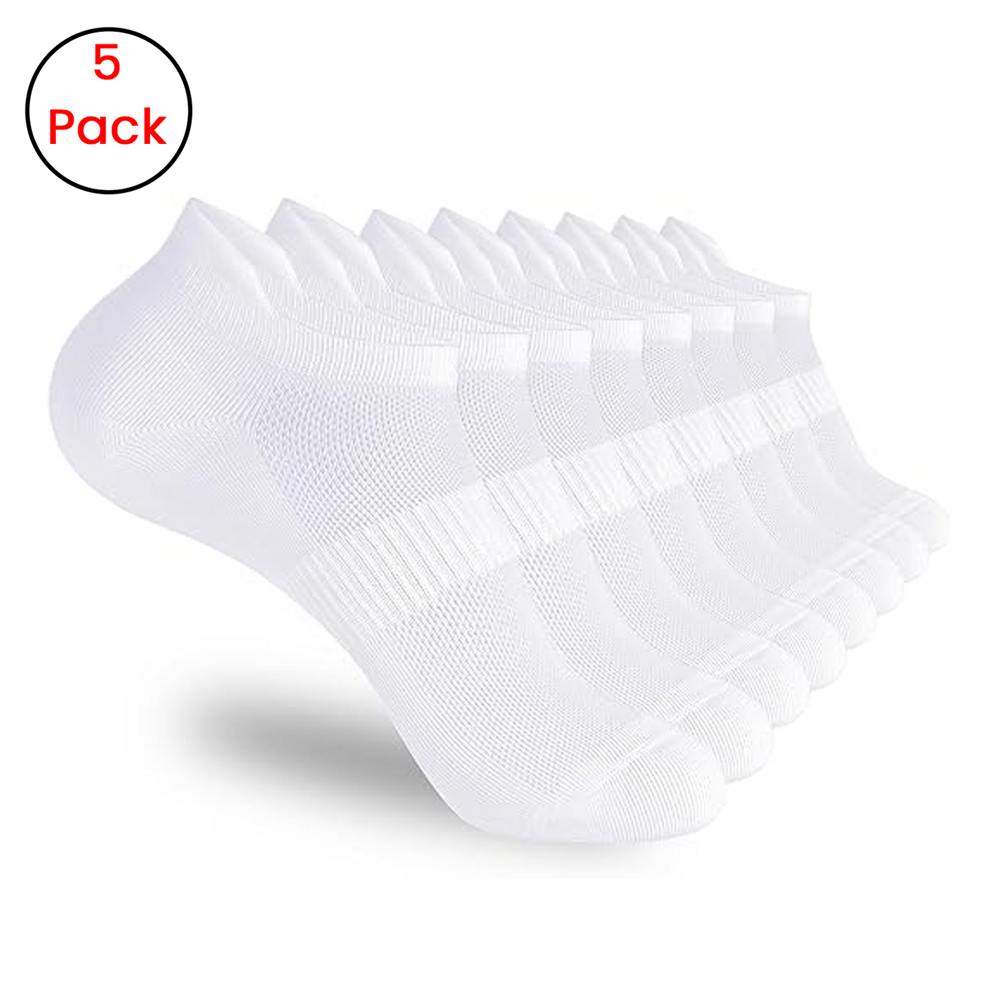 5 pack Cotto No Show Socks
