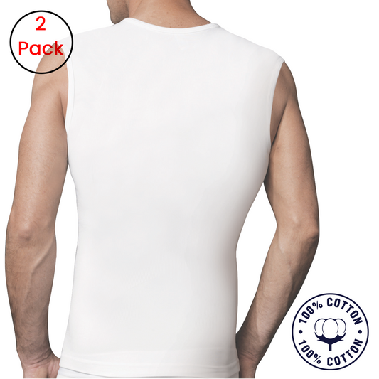 2 pack Sleeveless undershirt Super Soft Cotton